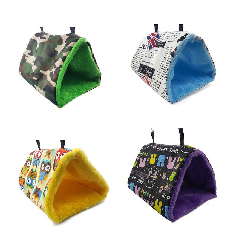 

Peony Parrot Small Hammock Bird Warm Thick Triangle Nest Pet Hanging Cave Cages