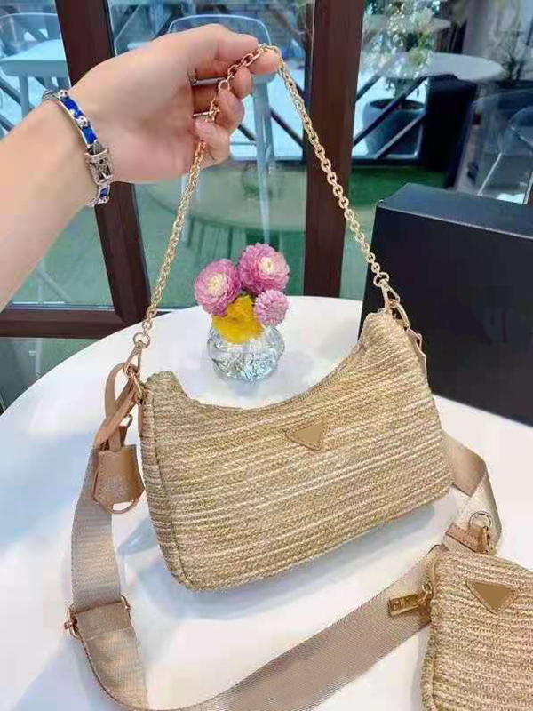 

Super quality hobo straw woven bag trendy fashion one-shoulder messenger shopping, dating, travel must-have all-match high-end design style, This supplement will not be shipped