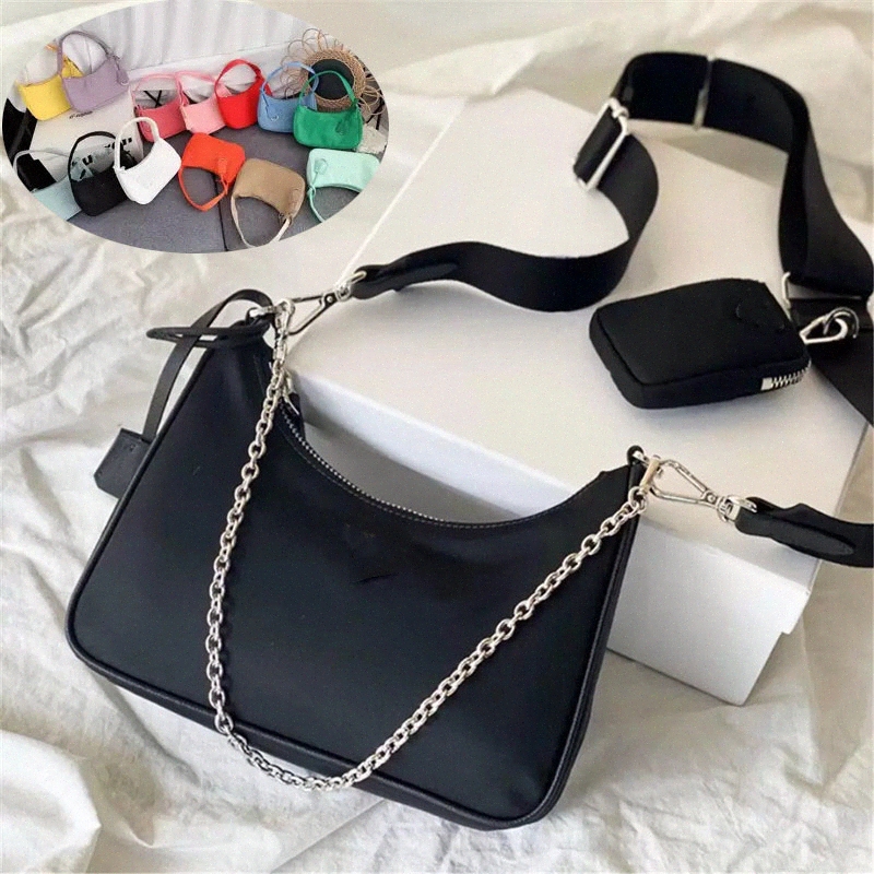 

Designer Triangle Logo 2000 2005 Re Edition Shoulder Bags Nylon Re-Edition Women Luxurys Men Womens Mens Cross Body Hobo Pradas Purse Handbag Bag Wallet Black, Green & green 2000