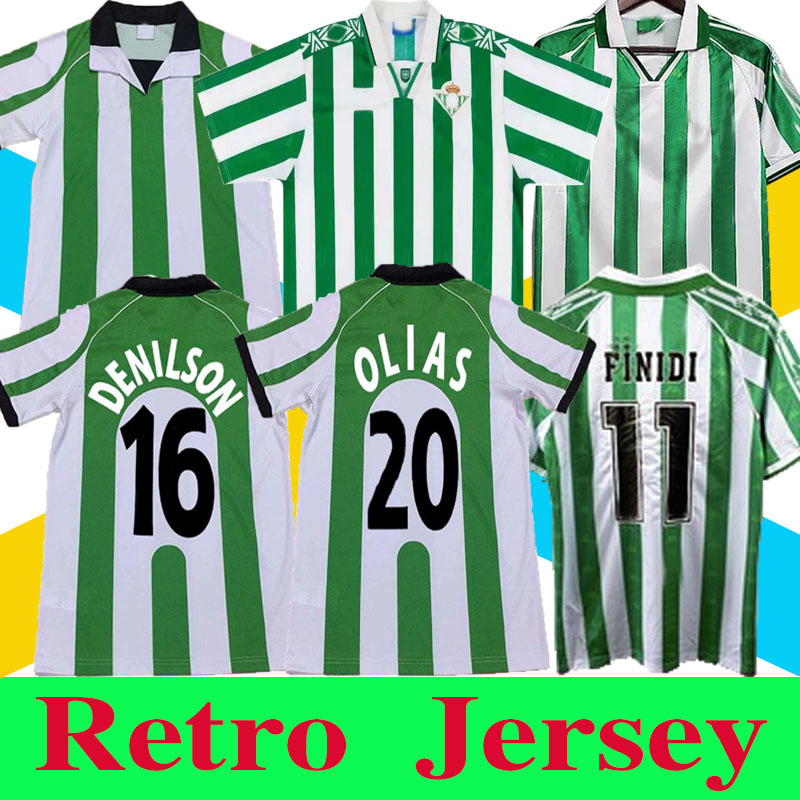 

1994 1995 1997 1998 DENILSON OLIAS FINIDI Mens Retro Soccer Jerseys 94 95 97 RERTO Home Grenn White Football Shirt Short Sleeve Adult Uniforms, 97/98 home