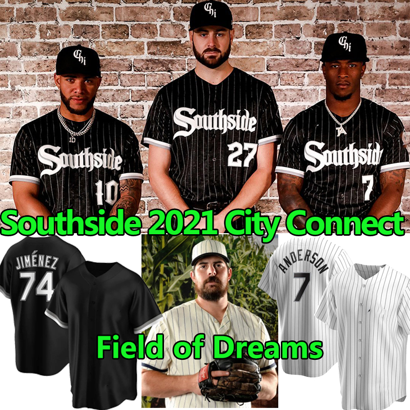 

Chicago Field of Dreams 2021 City Connect Tim Anderson Baseball Jerseys Yoan Moncada Luis Robert Eloy Jiménez Yermin Mercedes Jose Abreu Andrew Vaughn Michael