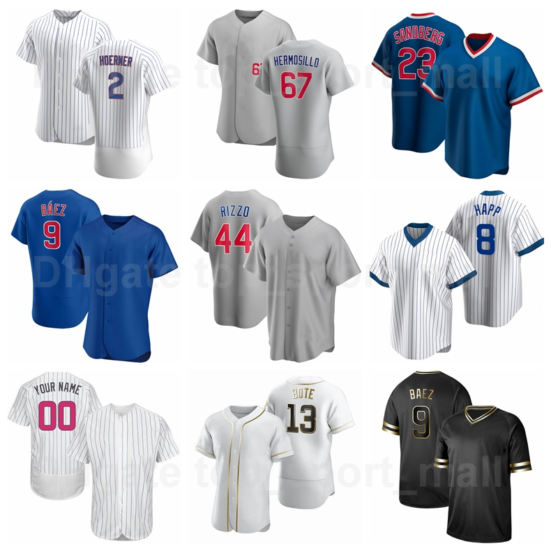 

Baseball 2 Nico Hoerner Jersey 8 Ian Happ 40 Willson Contreras 67 Michael Hermosillo 85 Trent Giambrone Jake 49 Arrieta Cool Base Pullover, Men flexbase