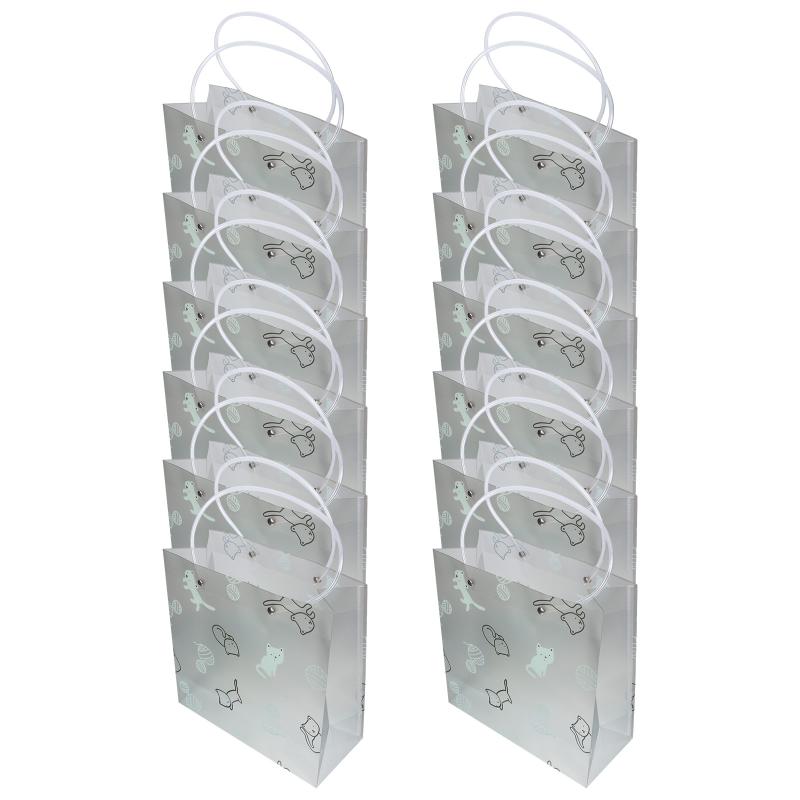 

Gift Wrap 12PCS Lovely Cat Wrapping Hand Plastic Bag Party Birthday Package