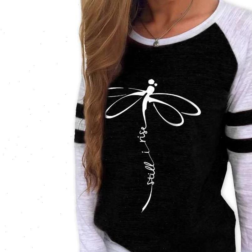 

20 women blouses blouse stripe pacthwork printing round neck long sleeve casual womens and loose plus size shirt, White