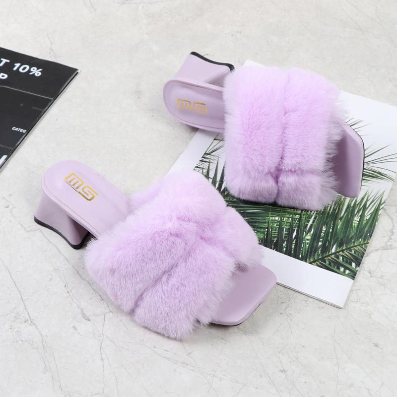 

Slippers Women Shoes Casual 2021 Autum And Winter Higu Quality Strange Heel Woman Sandals, Black