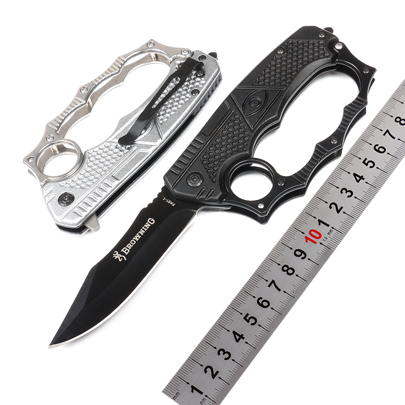 New Finger gloves folding knife stainless steel outdoor original handle 3CR13 blade self-defense knife camping mountaineering multifunctional too-image-755156885