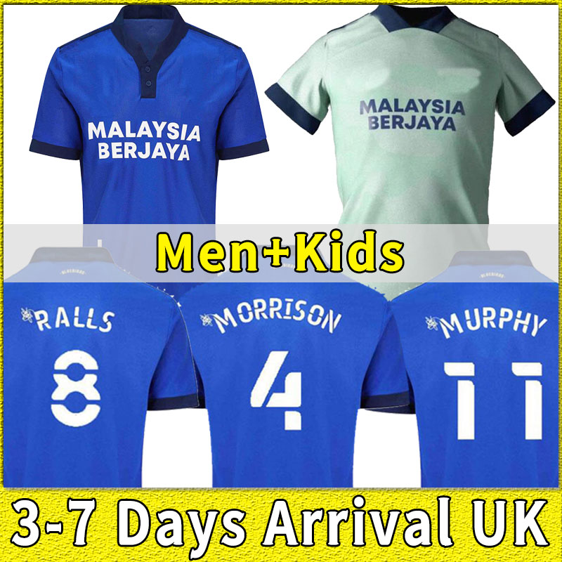 

2021 2022 Cardiff soccer jerseys city home away Moore 21 22 camisetas de fútbol Morrison Ralls Murphy Hoilett Leandro Bacuna Marlon Pack