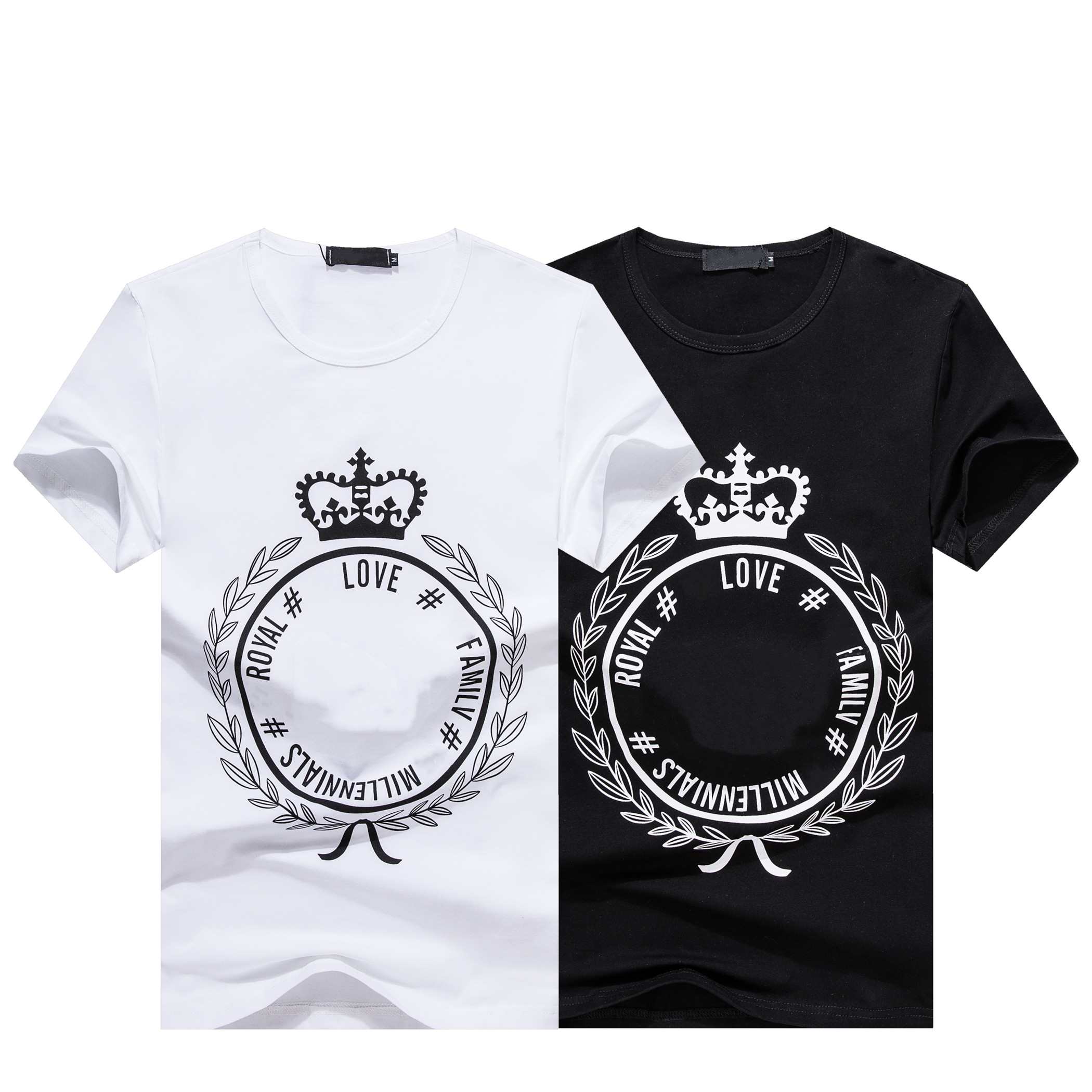 

2021 Men T Shirts Tees & Polos Designer Letter Print Crew Neck Casual Summer Breathable Mens Womens Solid Color Tops Wholesale M-3XL#ZY33, Multi