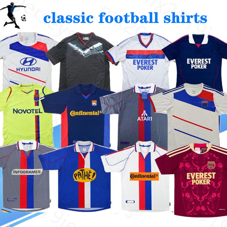 

2000 2001 2002 2008 2009 2010 2011 2012 2013 Retro soccer jerseys Lyon jersey vintage Maillot de foot JUNINHO 00 01 02 11 12 13 PJANIC BENZEMA classic football shirts, 12/13 home