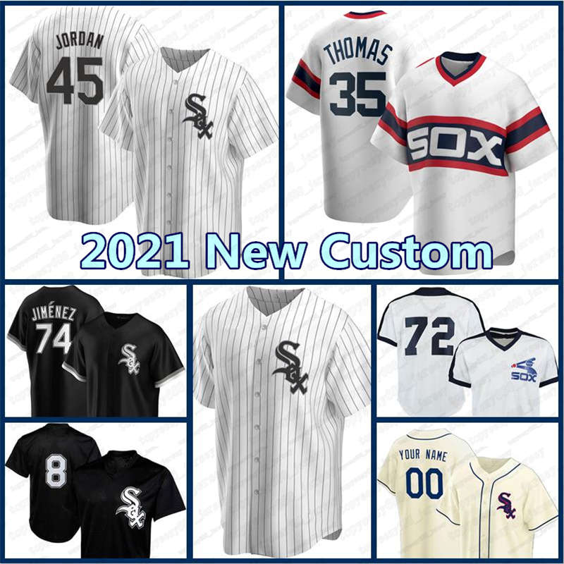 

Chicago Jersey 74 Eloy Jimenez White Sox Luis Robert Yoan Moncada Jose Abreu Baseball Bo Jackson Lucas Giolito Liam Hendriks Nick Madrigal, Blue;black