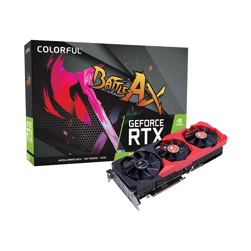 

COLORFUL RTX 3090 24G BATTLE AX Graphics Cards PC NVIDIA GPU Computer 1695Mhz 19500Mhz GDDR6X for BTC Mining