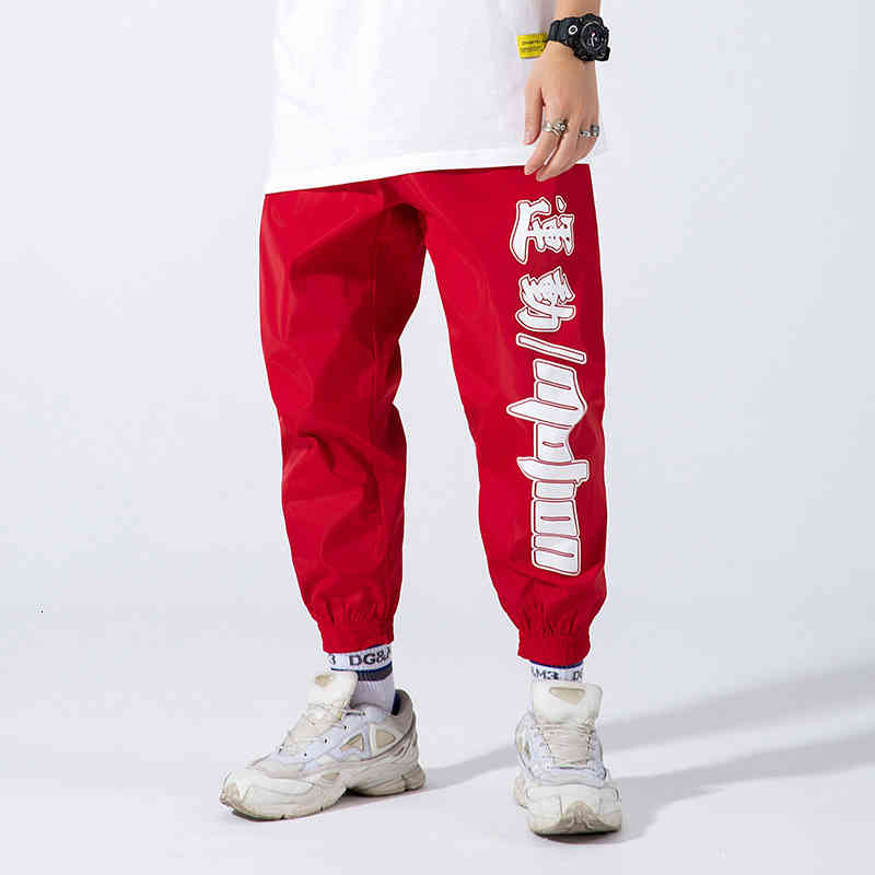

Men's Pants Streetwear Cargo Harem 2021 Letter Printed Hip Hop Casual Male Track Joggers Trousers Fashion Men 3SLR, Blue