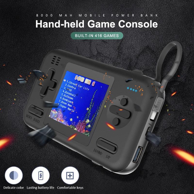 

Portable Game Players Handheld Console 2.8inch Screen Retro Built-in 416 Games 8000 MAh Gamepad Player