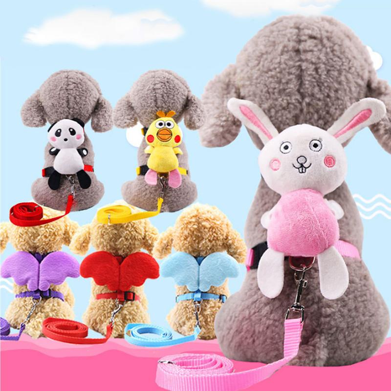 

Pets Leash Angel Dog Breast-Band Suit Fashion Cats Collar Small Harness Used For Pomeranian Chihuahua Puppy Cat Pet Supplies Collars & Leash