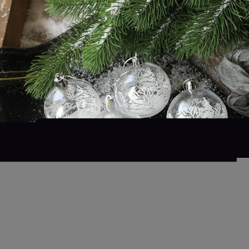 

Party Decoration Christmas Ball Creative Transparent Snowflake Inner PVC Tree Pendant Gift