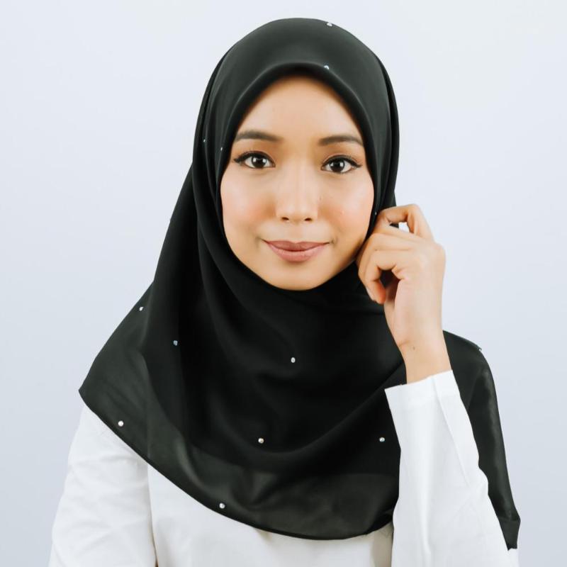 

Scarves Square Scarf Bubble Chiffon Women Muslim Hijab Shawl Wrap Shinny Crystal 100pcs/lot1