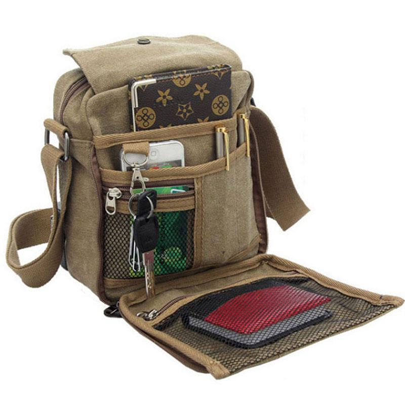 

High Quality Men Canvas Bag Casual Travel Men's Crossbody Luxury Messenger Bags Outdoor