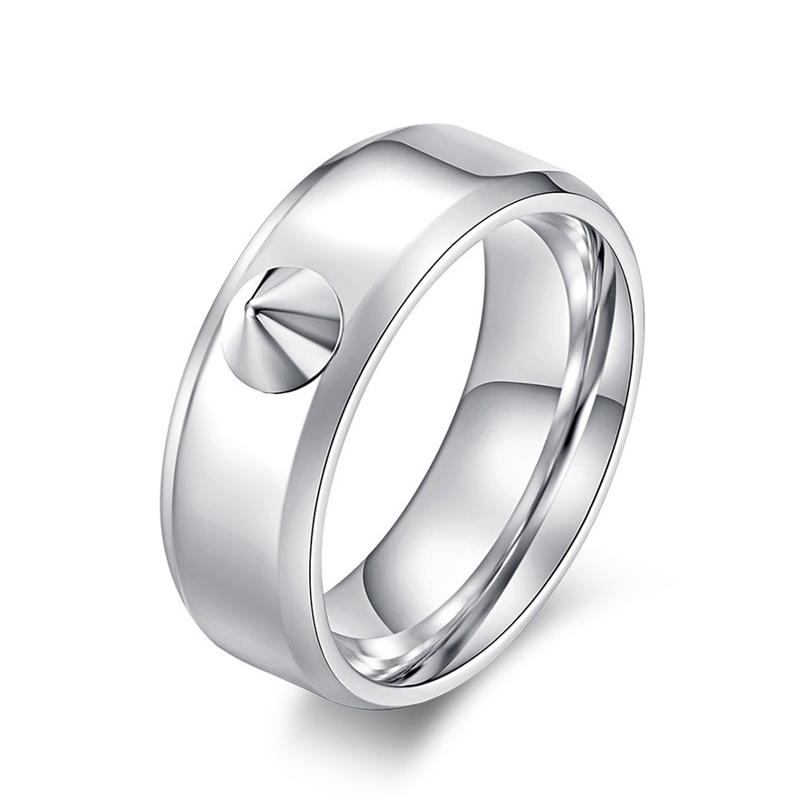 

Hard Steel Stainless Rivet Broken Window Self Defense Anti Wolf Ring LWFX