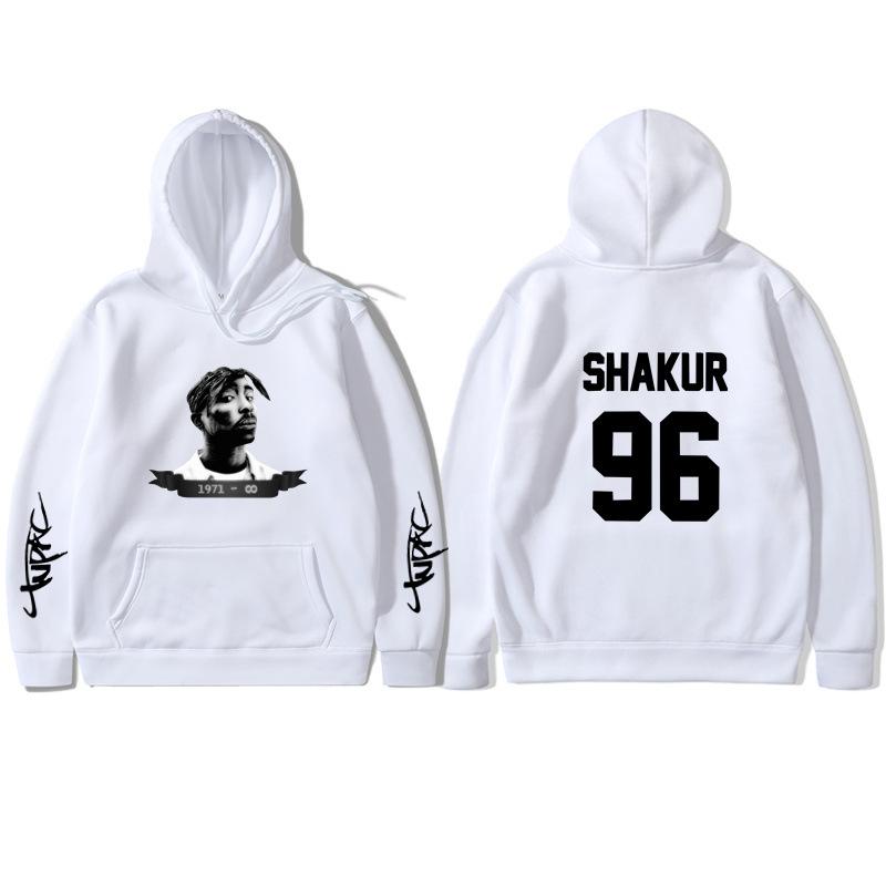 

Men' Hoodies & Sweatshirts 2021 2Pac Shakur Hoodie Men Women Print Pullover Fashion Harajuku Tracksui Clothes, As