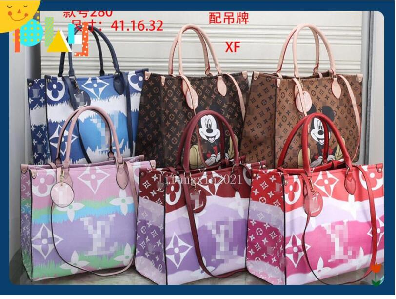 

New LVLOUISVITTON BagVUTTON Luxurys Handbags Purses Bag Fashion Women handbag printing Shoulder Bags messenger package, Red;black