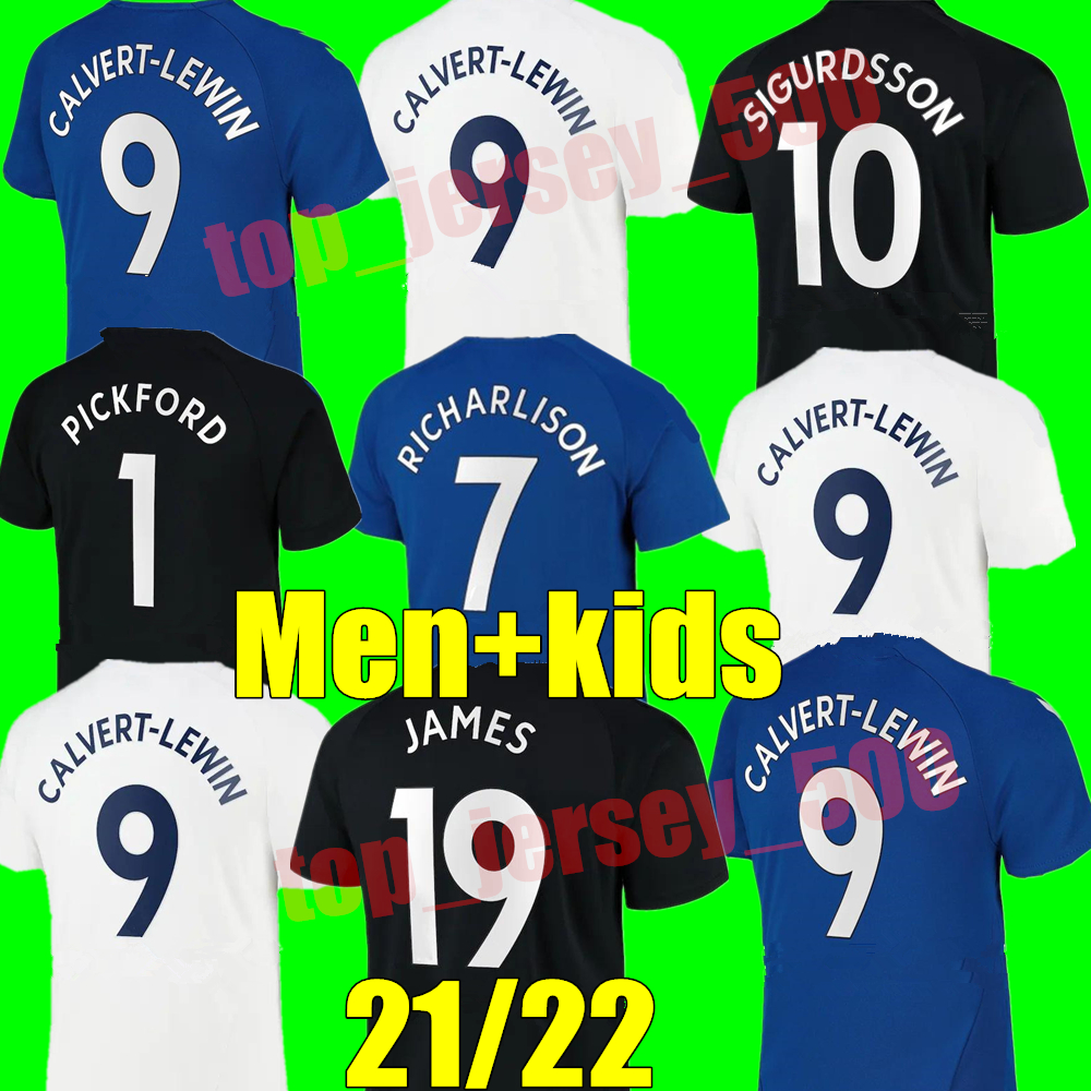 

21 22 Calvert-Lewin Soccer Jerseys SIGURDSSON ALLAN DOUCOURE KEANE Football Shirt goalkeeper 2021 2022 ANDRÉ GOMES RICHARLISON Men Kids Kit uniform, Kids home+socks