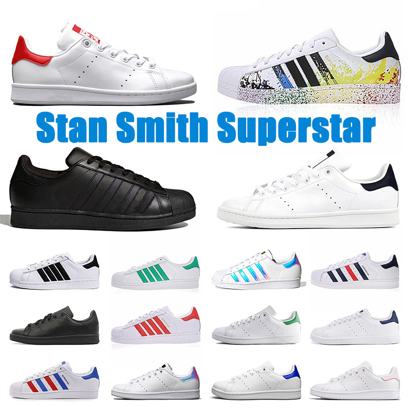 

Originals Stan Smith Superstar Luxurys Designers Casual Shoes Men Women Trainers Triple black Navy Blue Outdoor Laser Oreo Sports Platform S