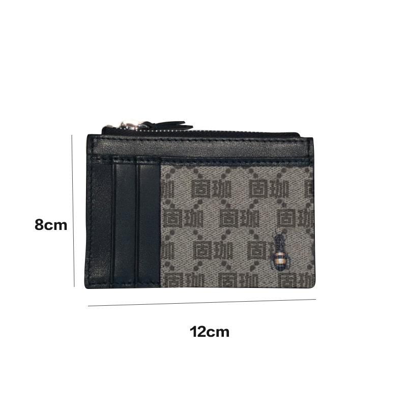 

South Korean Version Of The Fashionable Leather Short Wallet Women's Small Fresh Folding Three-fold Card Slot C Wallets, Red;black