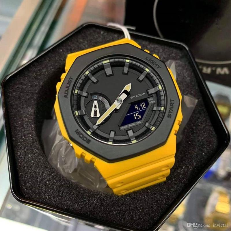 Wristwatches Men's Watch Man Top Quality GA 2100 Women Luxury Watches LED Digital Quart Relogio Masculino Male Sports