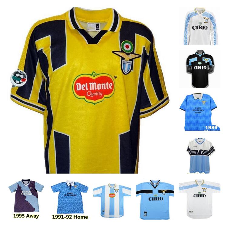 

Lazio NEDVED Retro soccer jerseys 1989 1990 1991 1992 1995 1998 1999 2000 2001 2014 SIMEONE SALAS GASCOIGNE home away football shirt VERON CRESPO NESTA Vintage Jersey