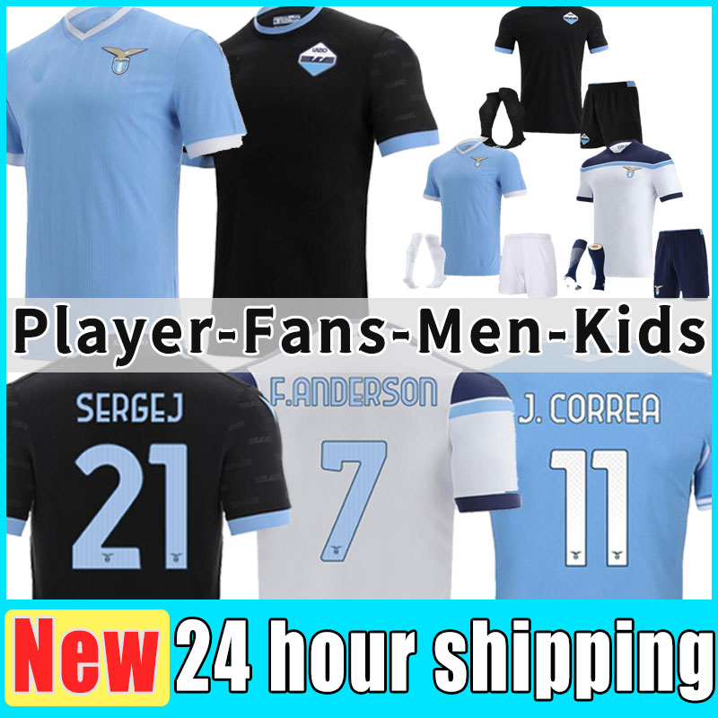 

lazio 21 22 home soccer jerseys LUIS ALBERTO J.CORREA IMMOBILE away thid 2021 2022 maglie da calcio SERGEJ LAZZARI Marusic Vedat Muriqi men kids kit 3rd football shirts, Third+patch