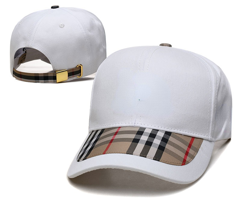 

Baseball cap new letter embroidery plaid retro fashion caps European and American Luxury brand men and women sun hats, Black