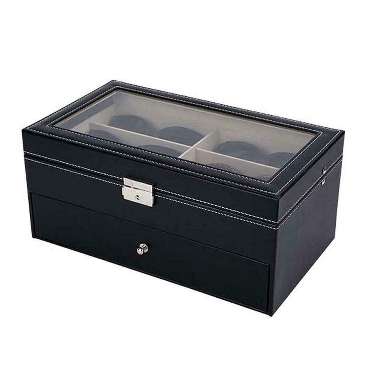 

8 12 18 Slot PU Display Storage Case Box Organizer For Sunglasses Eyeglasse