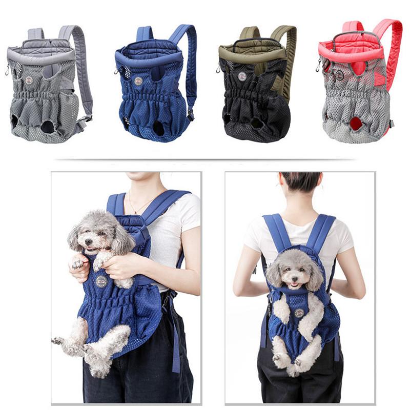 

Pet Outdoor Packpack Puppy Bag Breathable Mesh Small Medium Dog Carring Front Flexible Cat Car Seat Covers