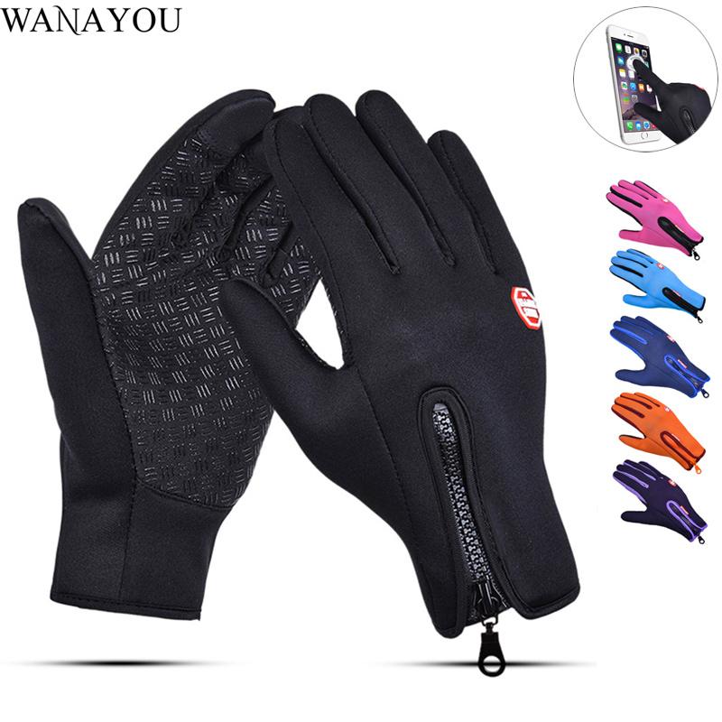 

Sports Gloves Men Touch Screen Hiking Gloves,Women Full Finger Winter Windproof Thermal Warm Gloves,Outdoor Ski Cycling, Black