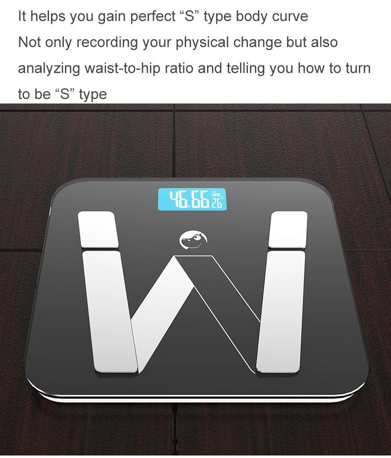 

Electronic Smart Weighing Scale Bathroom Body Fat Bascula Digital Peso Corporal Mi Floor Scales Bluetooth & Kitchen