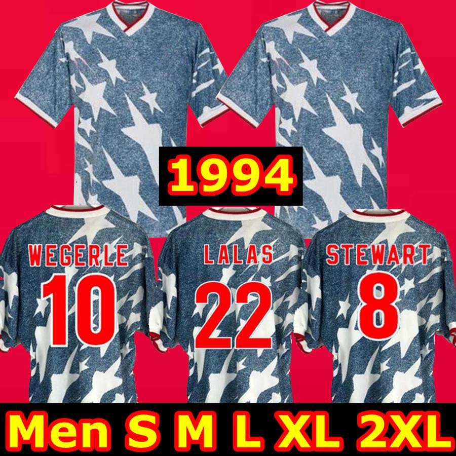 

1994 United THE States USA classic Away Shirt retro soccer jerseys Wegerle Lalas Ramos Balboa 94 classic football shirts, Black