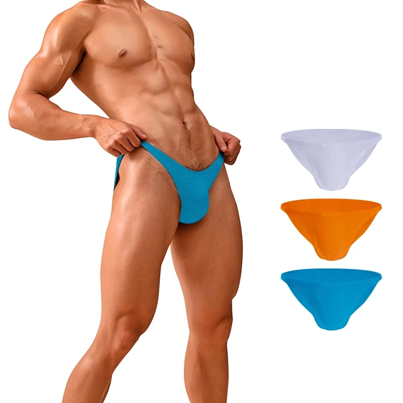 

2021 Sissy Men Bikini Briefs Sexy Underpants Man Slip Gay Men's Panties Cotton Quick Dry New Soft Male Underwear Tanga, Mixed colors