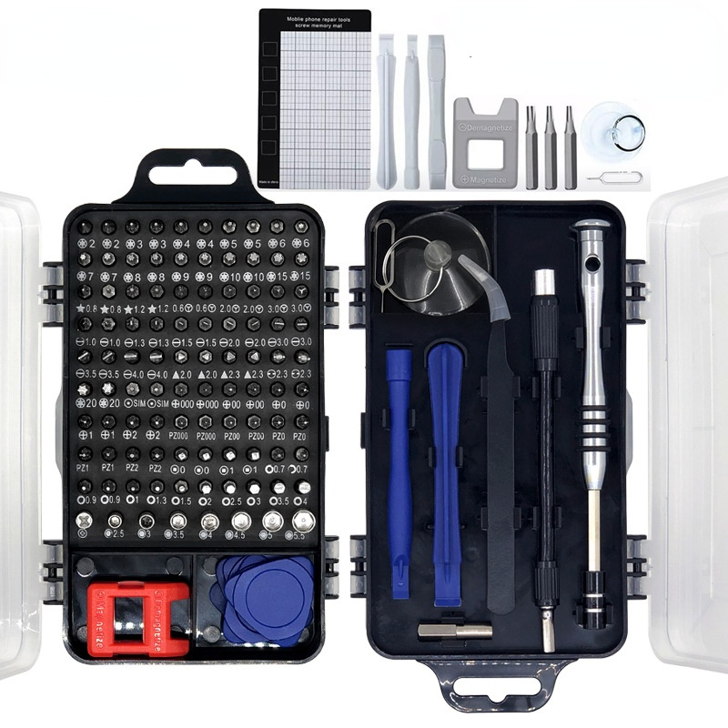 

115 In 1 Multi-function Small Screwdriver Set Mobile Phone Disassembly Computer Multi-purpose Repair Hardware Screwdriver Aluminum Alloy