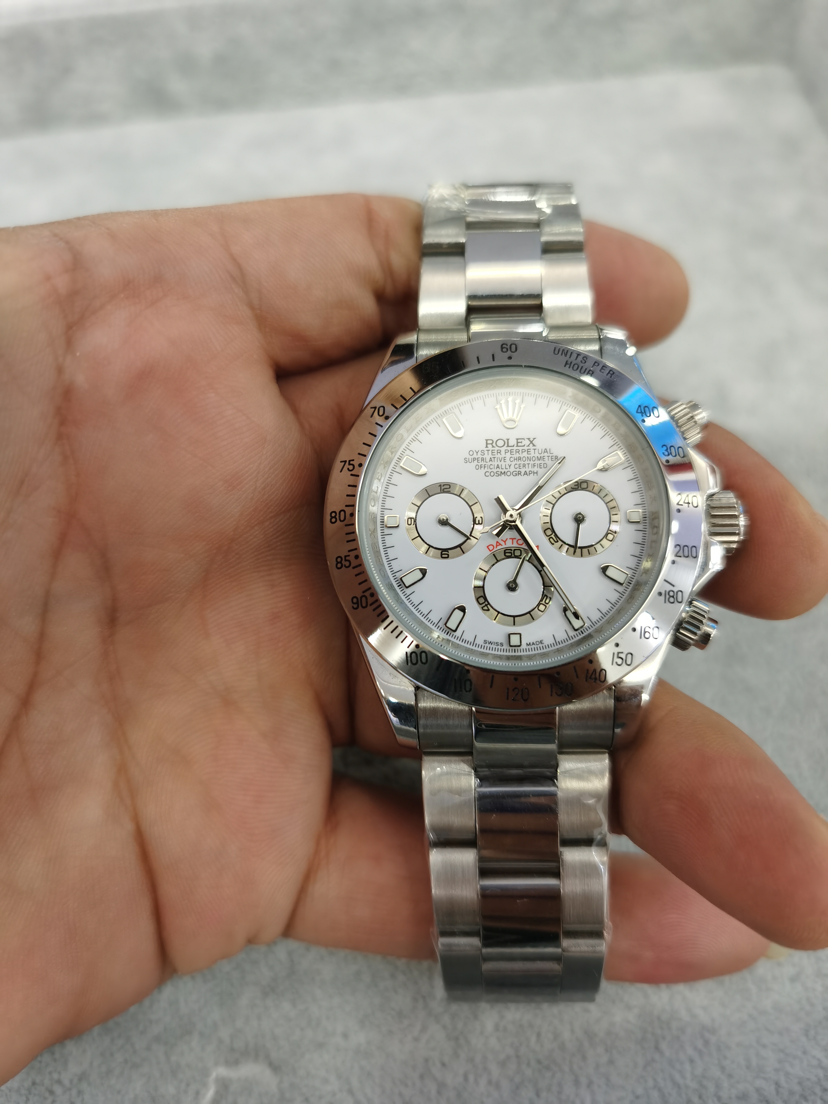 

with original box wristwatches sapphire 40mm 116509 automatic mechanical mens men's watch watches no chronograph white dial, Slivery;brown