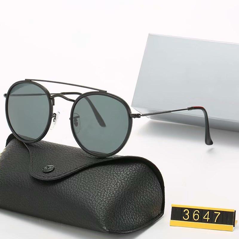 

Classic Brand designer Round Polarized Sunglasses driving Eyewear Metal Gold Frame Glasses Men Women Mirror Sunglasses Polaroid glass Lens