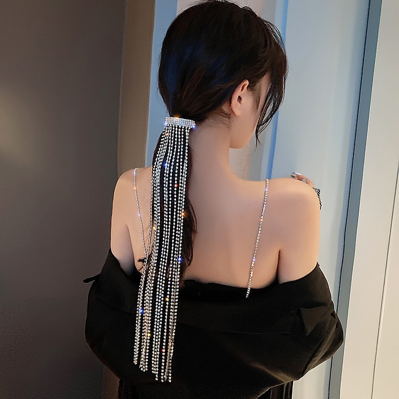 Hair Jewelry Advanced sense Design Fashion Tassels Fairy headdress wedding be engaged Versatile temperament Hair accessories-image-671984431