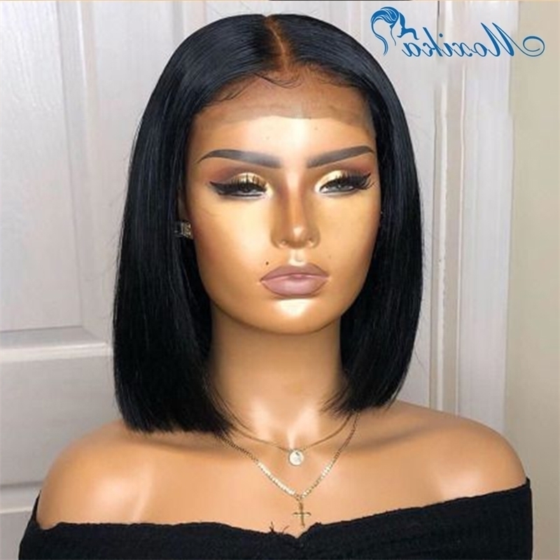

Straight Bob al 13x4 Lace Front Pre Plucked Bleached Knots s 150 Remy Closure Wig, 4x4 closure wig