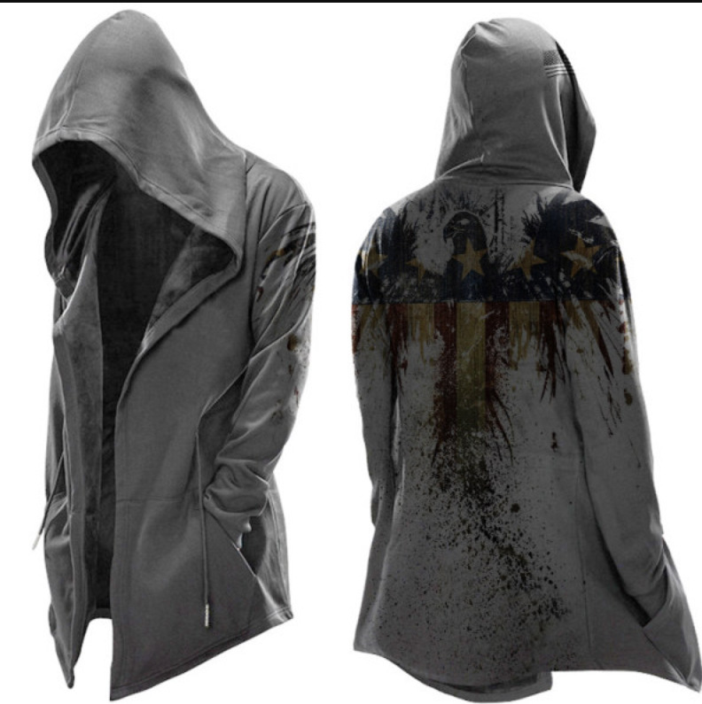 

Personalized men s cloak, high-quality, fashionable, avant-garde, unique, comfortable and casual Halloween, Picture1
