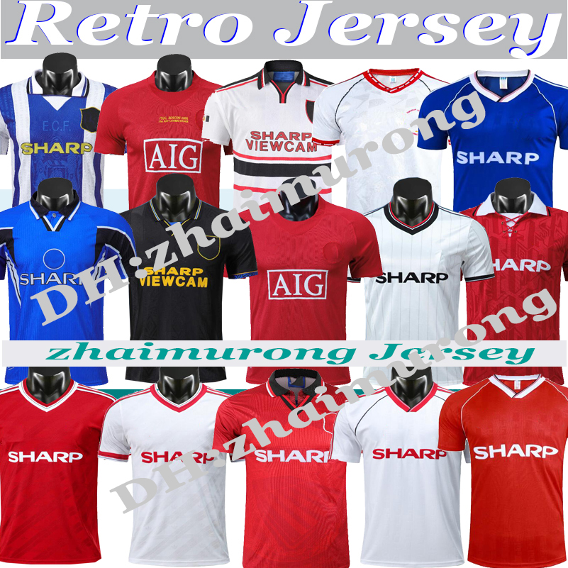 

Retro 84 86 88 07 08 90 91 92 93 94 96 98 Manchester soccer jersey BECKHAM CANTONA UTD home Away Man RONALDO KEANE GIGGS united football shirt, Retro 94/96