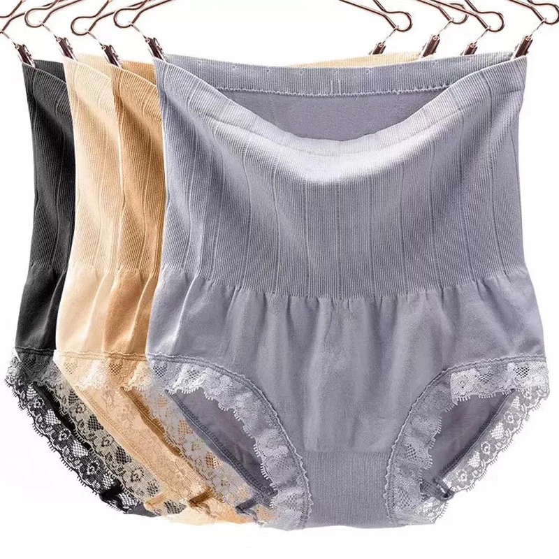 

Seamless High Waist Women Panties Hips Body Shapers Briefs Underwear Trainer Postpartum Tummy Shapewear abdomen Panty, Light beige