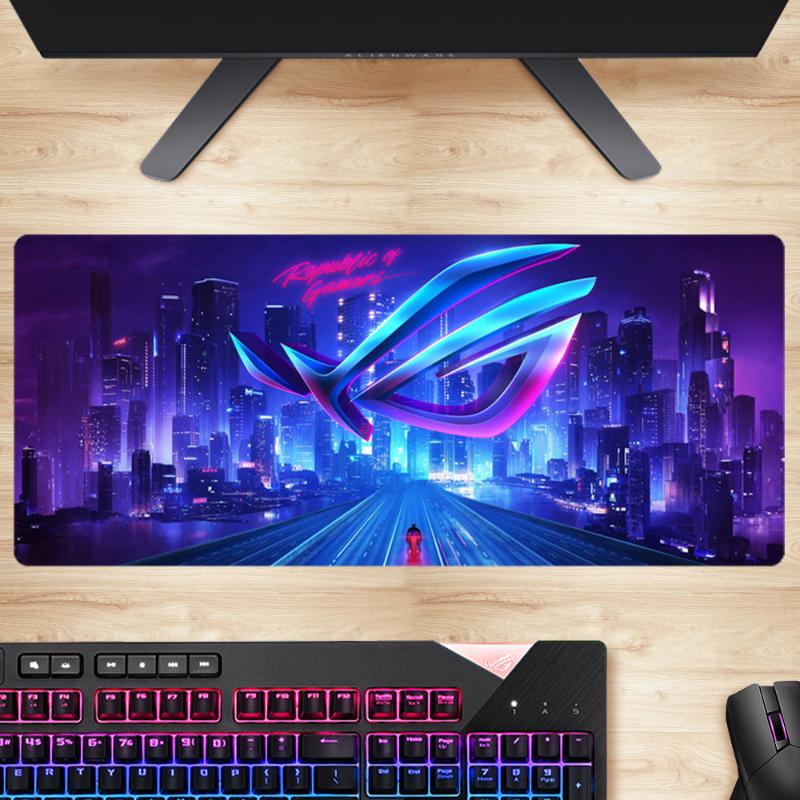 

ROG Keyboard Pad Republic Of Gamers Large Mouse Locking Edge Rubber PC Desk Mat Office Laptop Table Decoration Fans & Coolings
