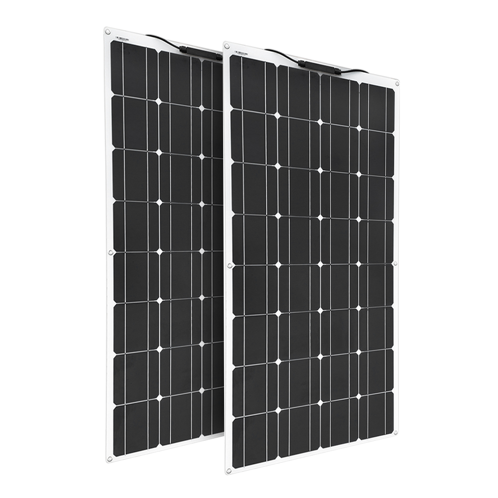 

Flexible Solar panel 100W 200W 120w 240w Monocrystalline For 12V 24V battery charger home system kit
