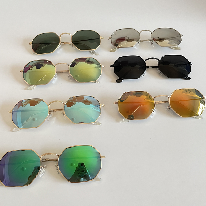 

Summer Vintage Sunglasses For Women Luxury Designer Polygonal Sun Glasses Classic Uv Protection Eyeglasses