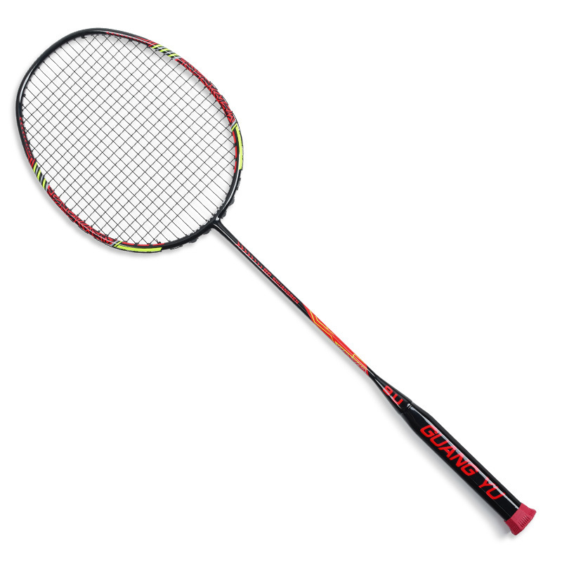 

Professional Max Tention 35LBS Ultralight 9U 58g Badminton Rackets Strung Super Carbon Fiber Offensive Racquet Speed Sports