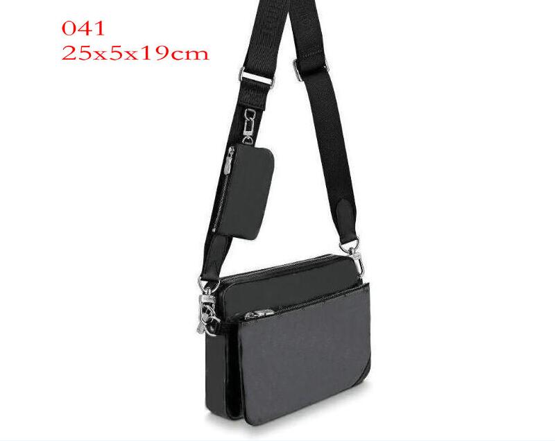 

High Quality Women Favorite 3pcs pu Leather Shoulder Bags Handbags Accessories Purses Brown Flower Mini Cross body Bag y68-0, Black